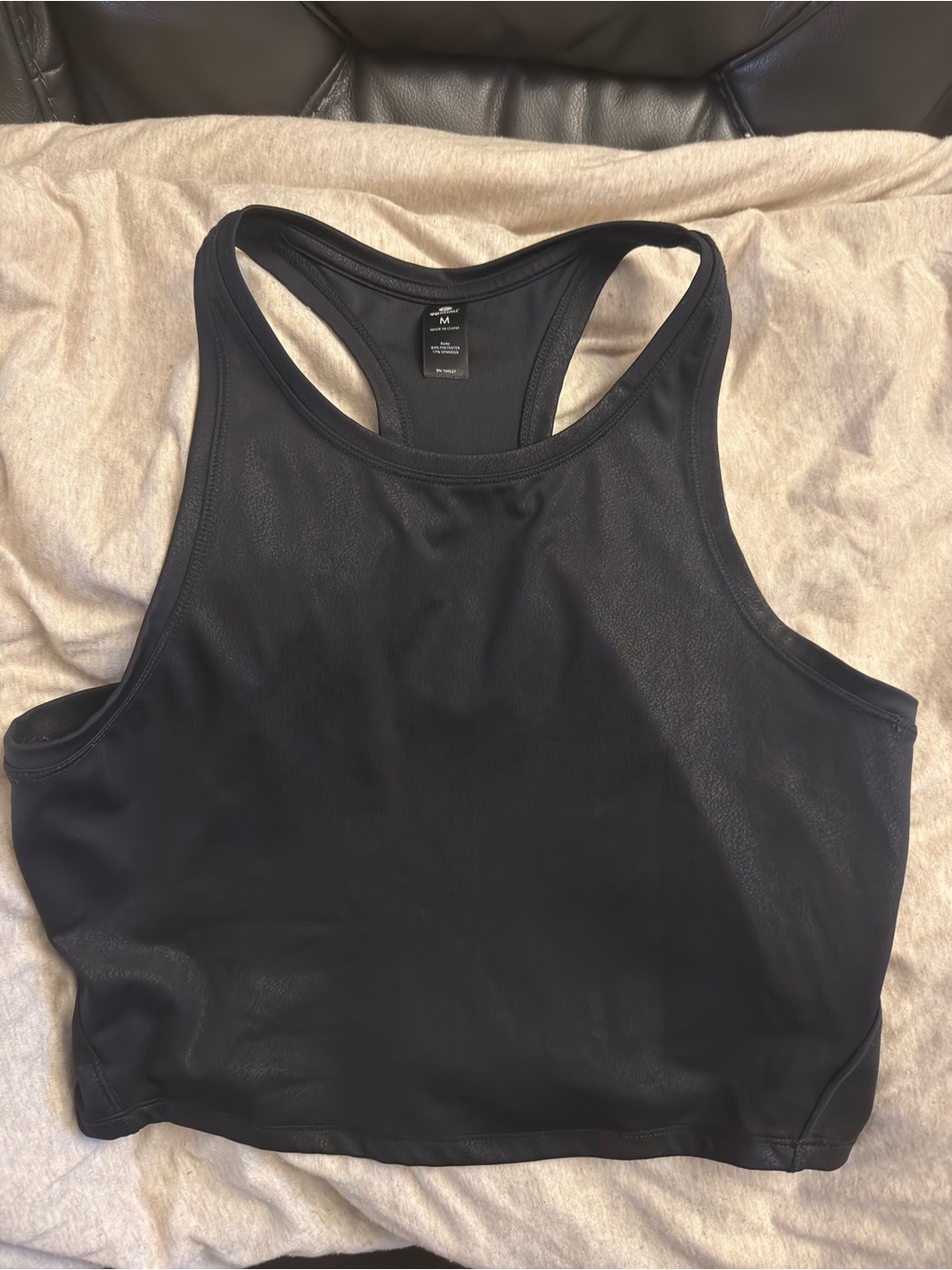 90 Degree By Reflex Black Racerback Sports Bra Tank